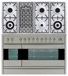 Кухонная плита ILVE PF-120B-VG Stainless-Steel 120.00x87.00x60.00 см