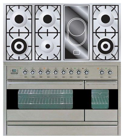 Кухонная плита ILVE PF-120V-VG Stainless-Steel Фото, характеристики