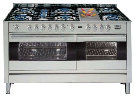 रसोई चूल्हा ILVE PF-150F-VG Stainless-Steel तस्वीर, विशेषताएँ