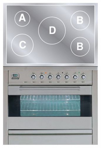 Кухонная плита ILVE PFI-90-MP Stainless-Steel Фото, характеристики