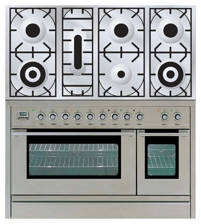 Кухонная плита ILVE PL-1207-VG Stainless-Steel Фото, характеристики