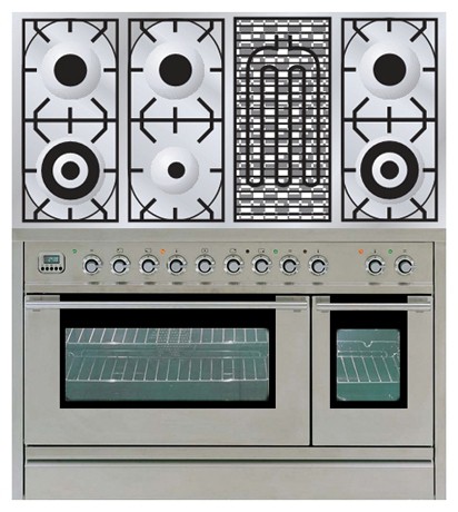 Кухонная плита ILVE PL-120B-VG Stainless-Steel Фото, характеристики