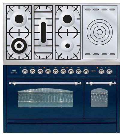 厨房炉灶 ILVE PN-120S-VG Blue 照片, 特点