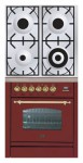 厨房炉灶 ILVE PN-70-VG Red 70.00x87.00x60.00 厘米
