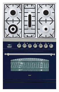 Estufa de la cocina ILVE PN-80-VG Blue Foto, características