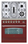 厨房炉灶 ILVE PN-80-VG Red 80.00x87.00x60.00 厘米