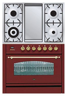 Soba bucătărie ILVE PN-90F-MP Red fotografie, caracteristici