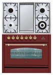 Estufa de la cocina ILVE PN-90F-MP Red 90.00x87.00x60.00 cm