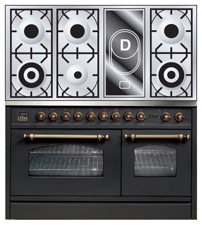 रसोई चूल्हा ILVE PSN-120V-VG Matt तस्वीर, विशेषताएँ