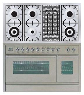 Кухонная плита ILVE PSW-120B-VG Stainless-Steel Фото, характеристики