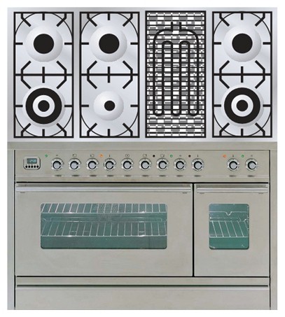Кухонна плита ILVE PW-120B-VG Stainless-Steel фото, Характеристики