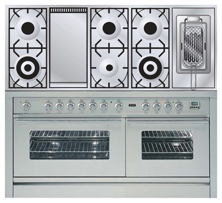 Кухонная плита ILVE PW-150FR-VG Stainless-Steel Фото, характеристики