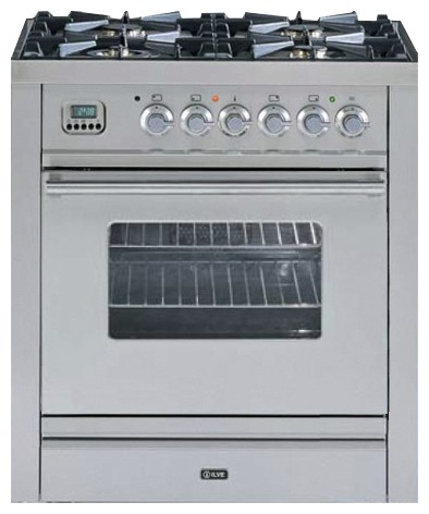 Estufa de la cocina ILVE PW-70-VG Stainless-Steel Foto, características