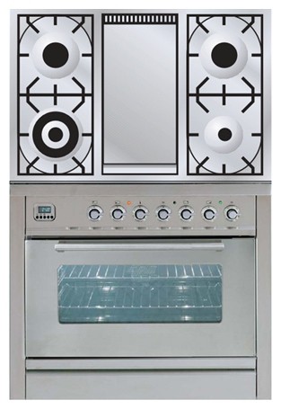 Кухонная плита ILVE PW-90F-VG Stainless-Steel Фото, характеристики