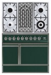 Кухонна плита ILVE QDC-90B-MP Green 90.00x87.00x60.00 см