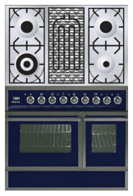 Σόμπα κουζίνα ILVE QDC-90BW-MP Blue φωτογραφία, χαρακτηριστικά