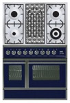Stufa di Cucina ILVE QDC-90BW-MP Blue 90.00x87.00x60.00 cm