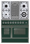 厨房炉灶 ILVE QDC-90BW-MP Green 90.00x87.00x60.00 厘米