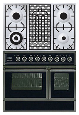 厨房炉灶 ILVE QDC-90BW-MP Matt 照片, 特点