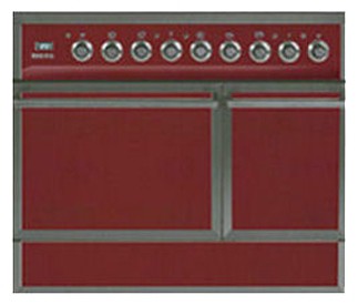 Kitchen Stove ILVE QDC-90F-MP Red Photo, Characteristics