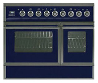 Kitchen Stove ILVE QDC-90FW-MP Blue Photo, Characteristics