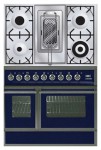 Stufa di Cucina ILVE QDC-90RW-MP Blue 90.00x87.00x60.00 cm