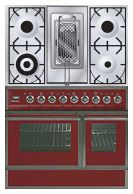 Estufa de la cocina ILVE QDC-90RW-MP Red Foto, características