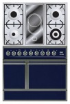 Fogão de Cozinha ILVE QDC-90V-MP Blue 90.00x87.00x60.00 cm