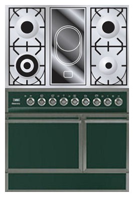 موقد المطبخ ILVE QDC-90V-MP Green صورة فوتوغرافية, مميزات