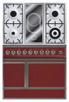 रसोई चूल्हा ILVE QDC-90V-MP Red 90.00x87.00x60.00 सेमी