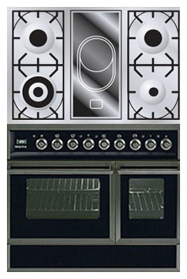Кухонная плита ILVE QDC-90VW-MP Matt Фото, характеристики