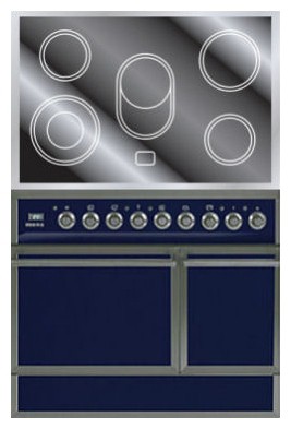 Kitchen Stove ILVE QDCE-90-MP Blue Photo, Characteristics