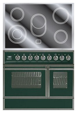 Кухонна плита ILVE QDCE-90W-MP Green фото, Характеристики