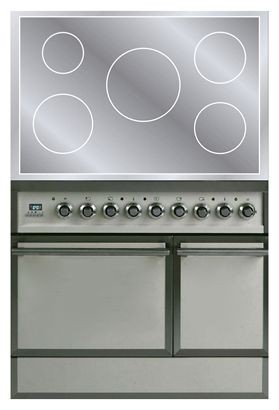 Estufa de la cocina ILVE QDCI-90-MP Antique white Foto, características