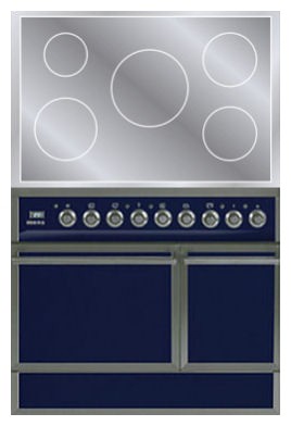 Kitchen Stove ILVE QDCI-90-MP Blue Photo, Characteristics
