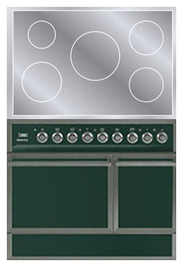 اجاق آشپزخانه ILVE QDCI-90-MP Green عکس, مشخصات