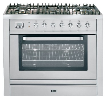 Kitchen Stove ILVE T-90L-VG Stainless-Steel Photo, Characteristics