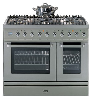 Estufa de la cocina ILVE TD-90CL-MP Stainless-Steel Foto, características
