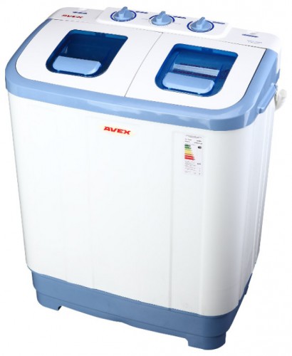 Tvättmaskin AVEX XPB 45-258 BS Fil, egenskaper