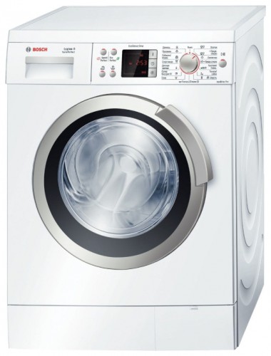 çamaşır makinesi Bosch WAS 24443 fotoğraf, özellikleri