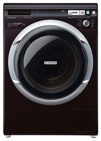 Tvättmaskin Hitachi BD-W70PV BK Fil, egenskaper