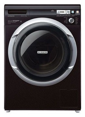 Tvättmaskin Hitachi BD-W85SV BK Fil, egenskaper