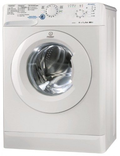 çamaşır makinesi Indesit NWSB 5851 fotoğraf, özellikleri