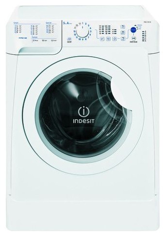 Máquina de lavar Indesit PWSC 5104 W Foto, características