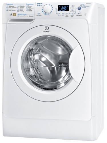 Tvättmaskin Indesit PWSE 6104 W Fil, egenskaper