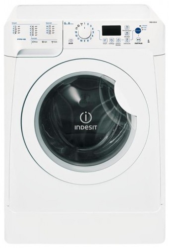 เครื่องซักผ้า Indesit PWSE 6108 W รูปถ่าย, ลักษณะเฉพาะ