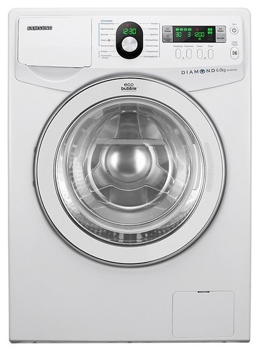 वॉशिंग मशीन Samsung WF1600YQQ तस्वीर, विशेषताएँ
