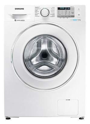 वॉशिंग मशीन Samsung WW60J5213JWD तस्वीर, विशेषताएँ