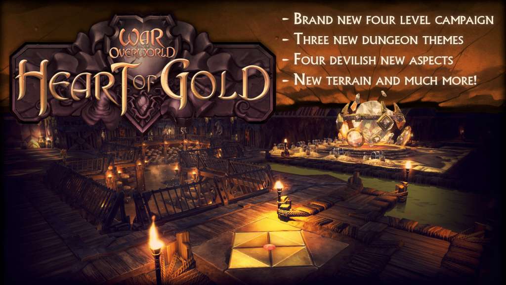 War for the Overworld - Heart of Gold DLC Steam CD Key, 3.68$