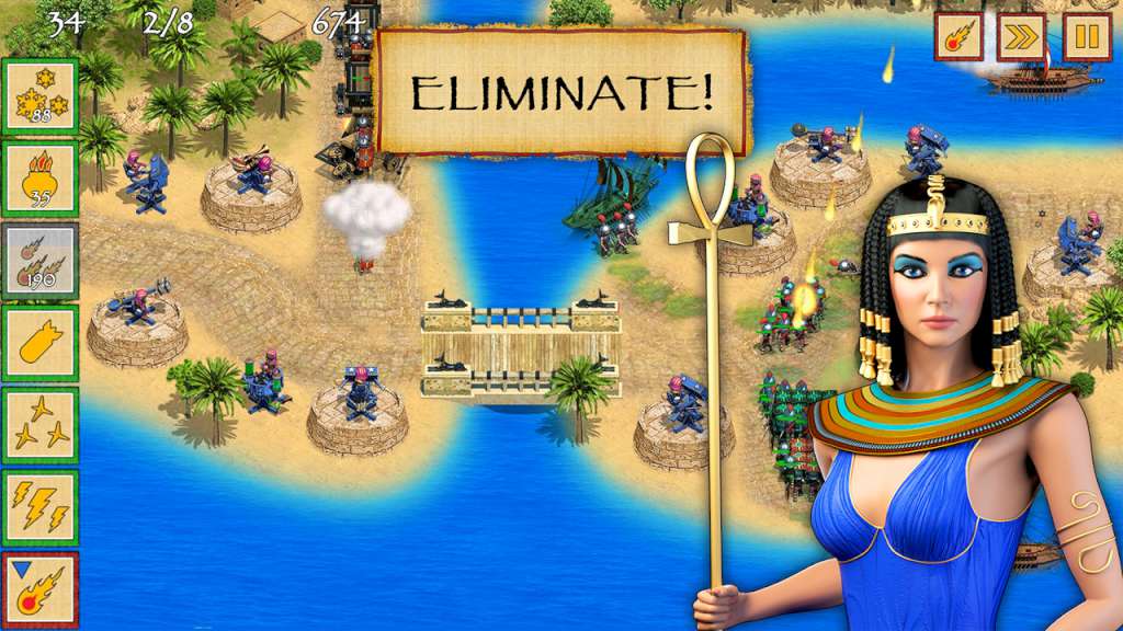 Defense of Egypt: Cleopatra Mission Steam CD Key, 0.5$